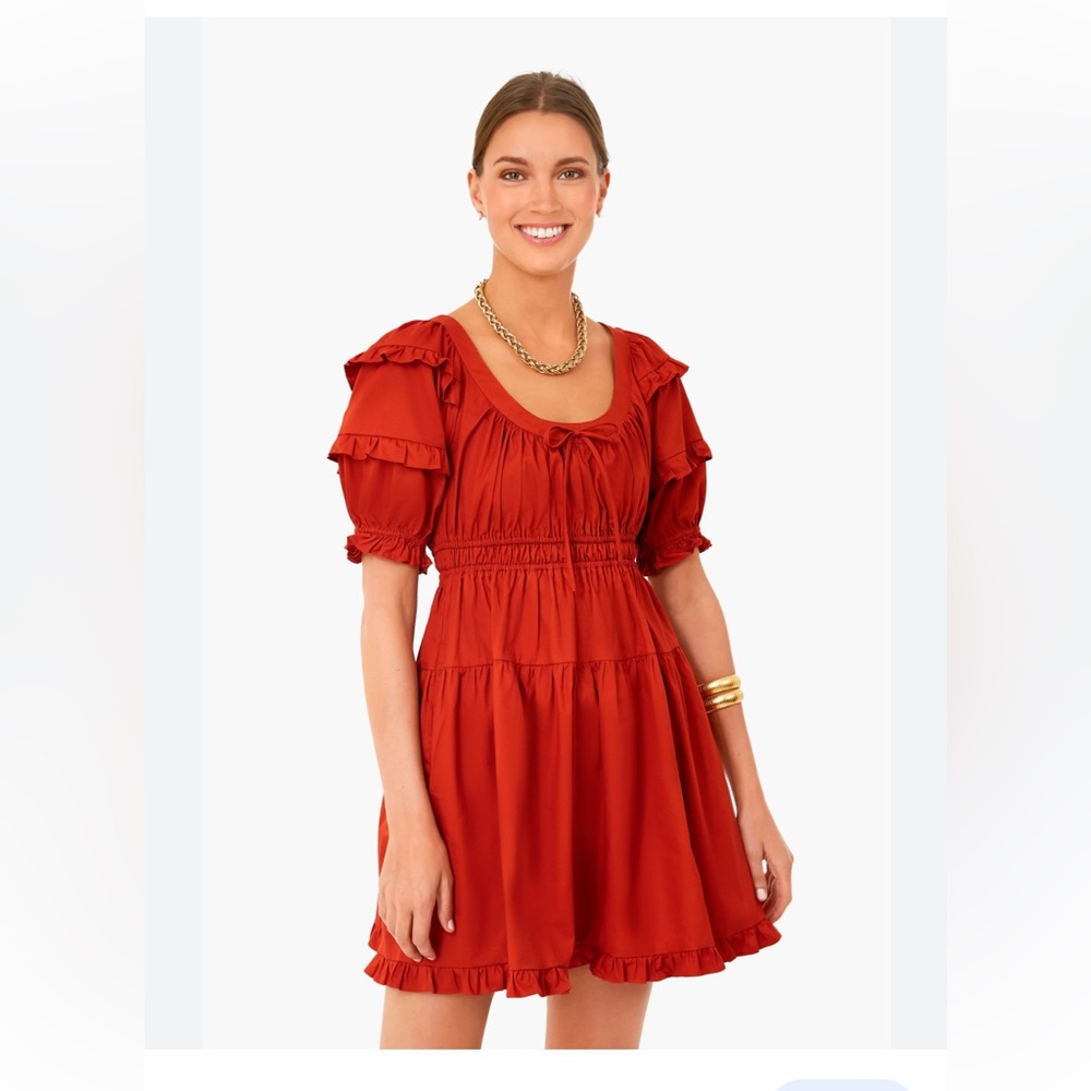 En Saison Cognac Sveta Mini Dress. Size M